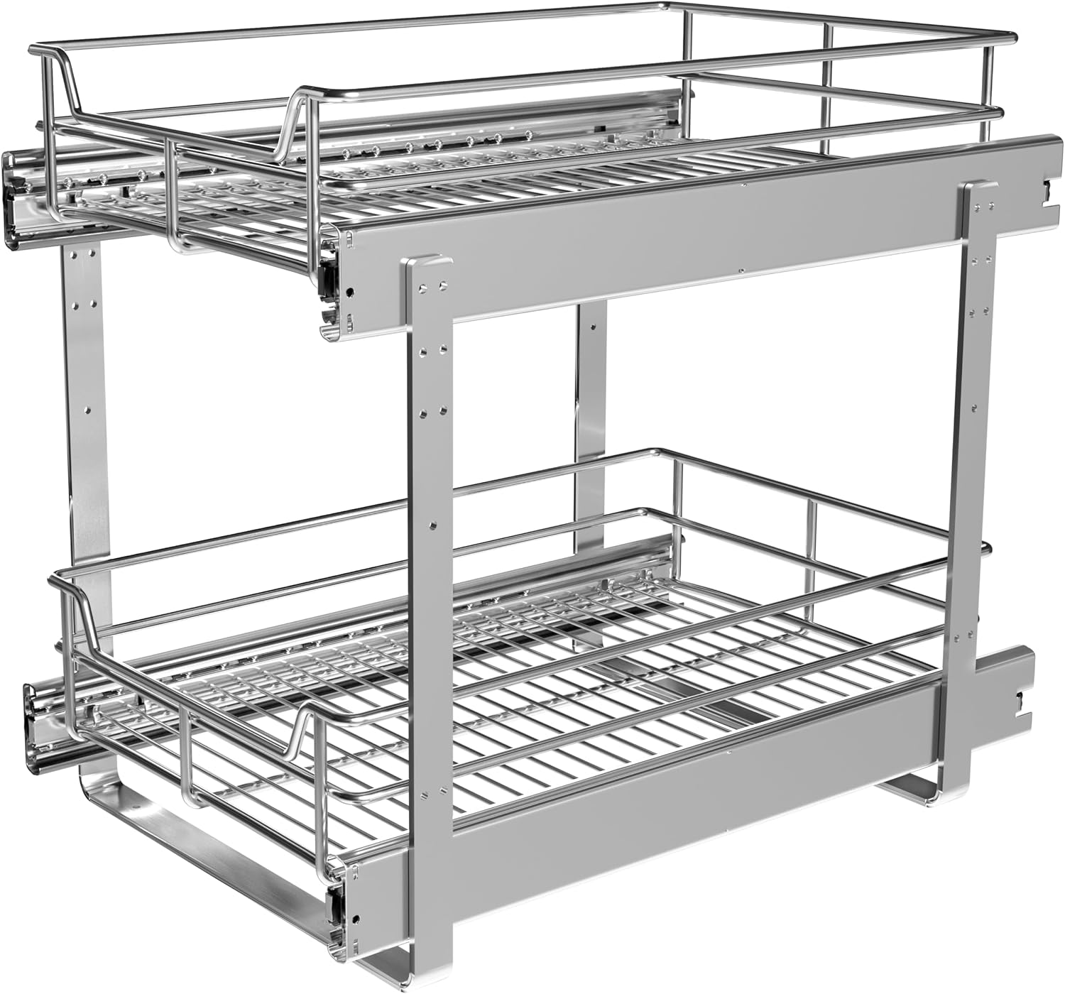 Chrome 2-tier Pull-out Organizer